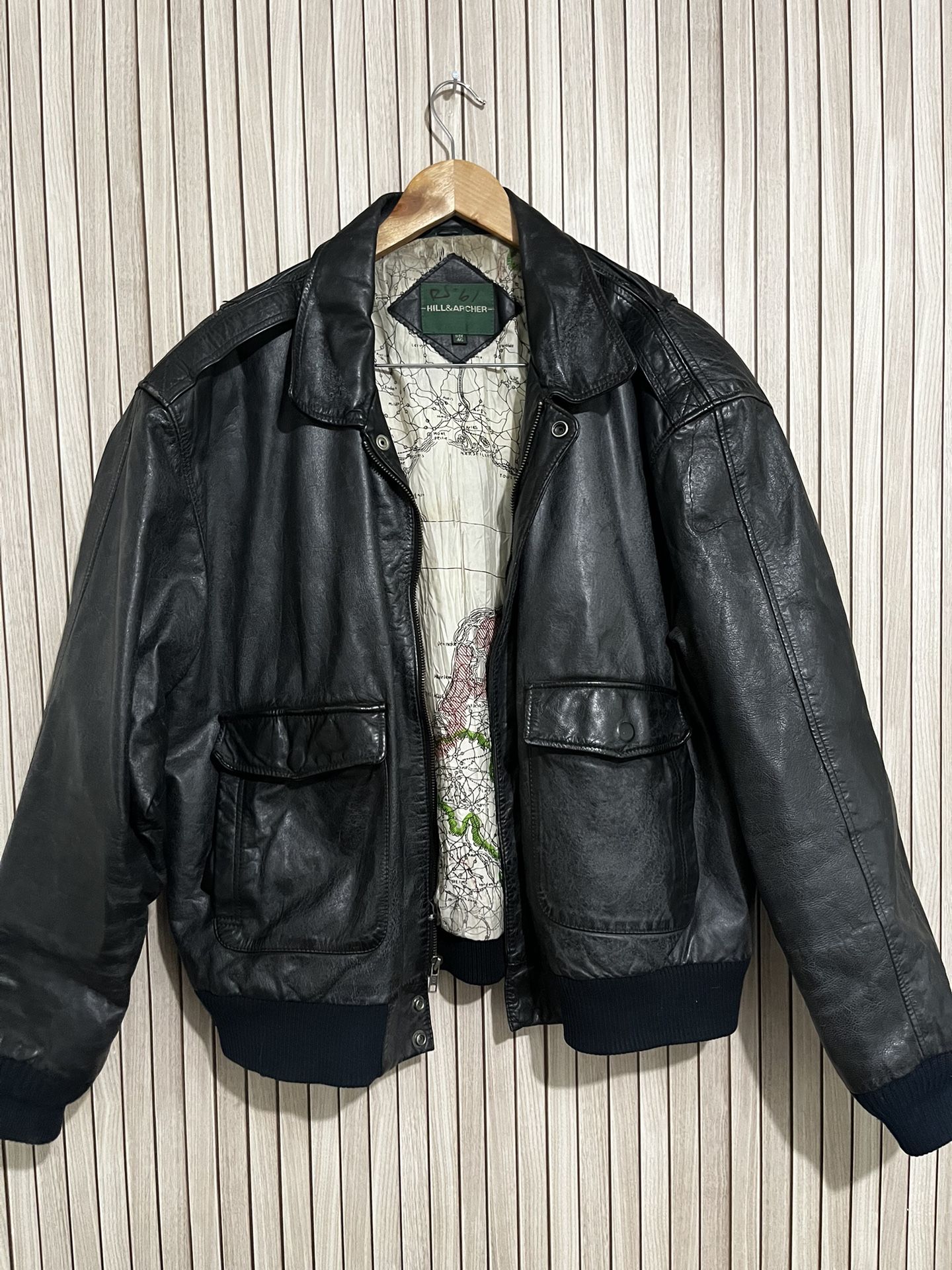 Leather Jacket Military Style Size 46 Black Zipup Button Clasps A,All Products : American Fashion Style Bags On Sale