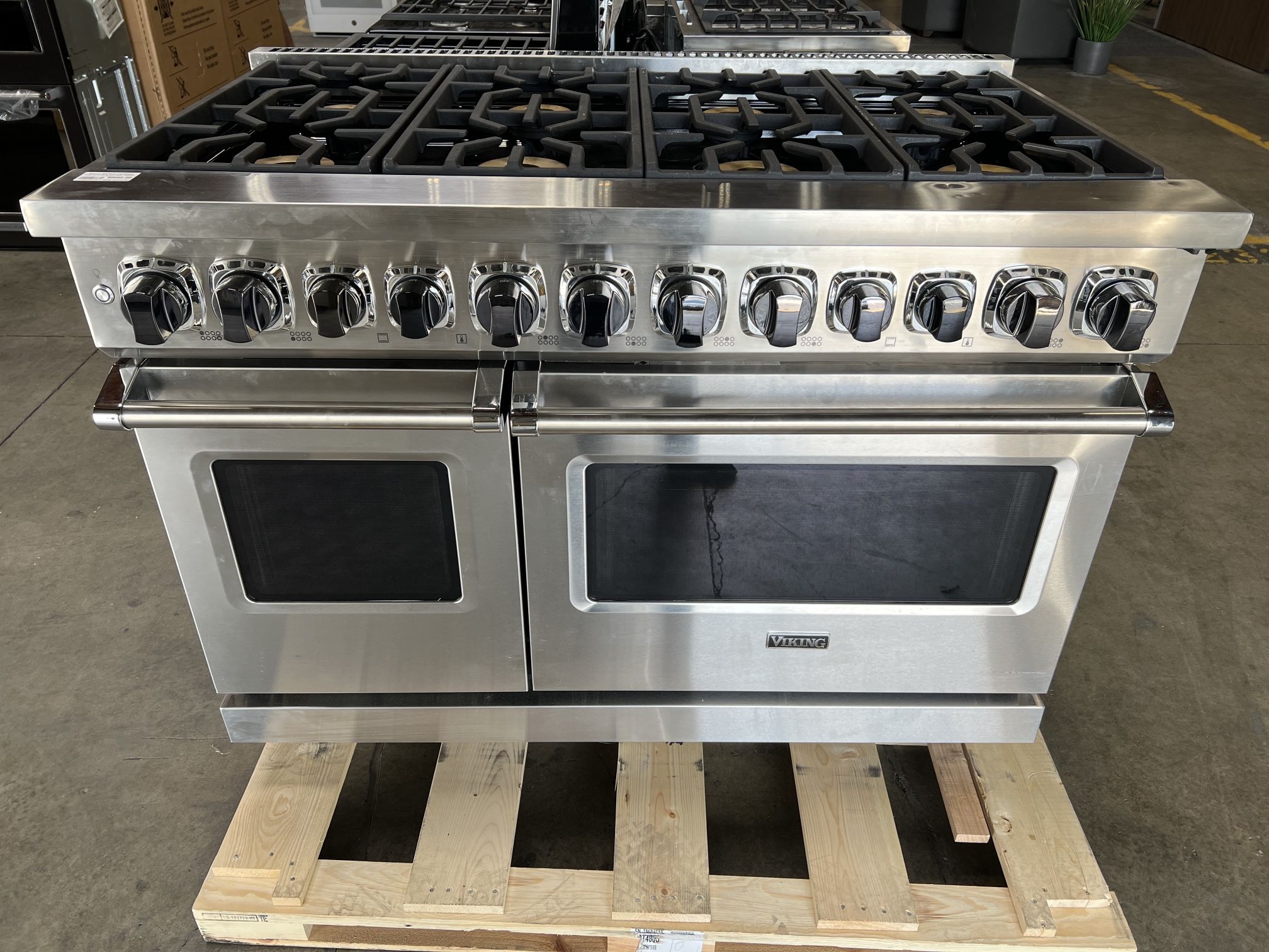 Viking VDR74828BSS 48 Inch Range With Double Oven