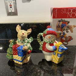 Studio Nova Festive Frosty Sugar & Creamer Set Christmas Holiday Set NEW