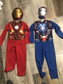 Iron Man and Iron Patriot costumes