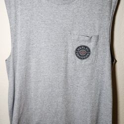 HARLEY DAVIDSON CHICK'S ALBUQUERQUE NM MEN'S SIZE LARGE SLEEVELESS T-SHIRT
