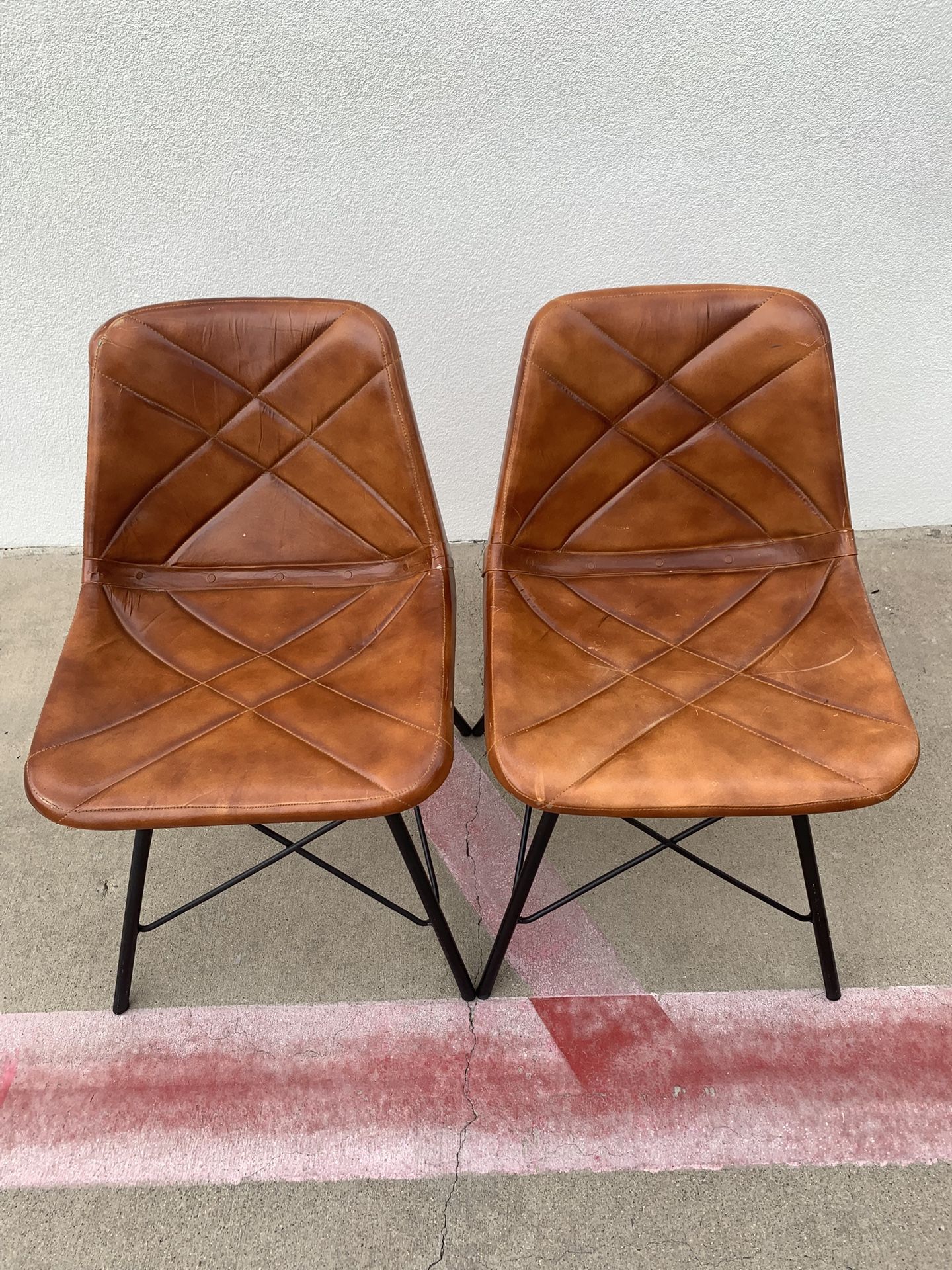 Beautiful Leather-like Desk Or Dining Chairs