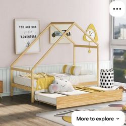 Twin size kid bed. No trundle included