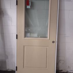 ThermaTru Fiberglass Mahogany door