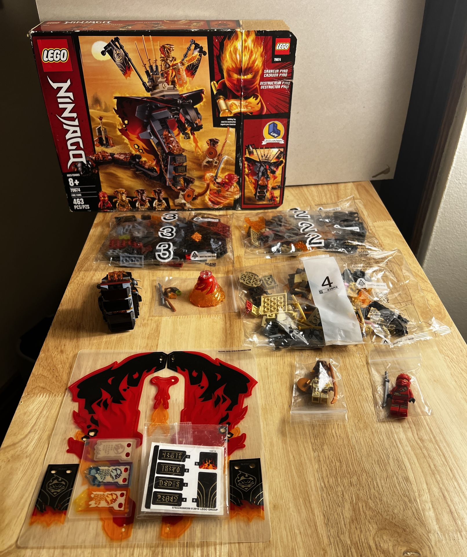 Lego Ninjago Fire Fang (70674) — 100% complete with minifigures