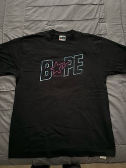 A Bathing Ape Bape Swarovski Tee Shirt XL Black
