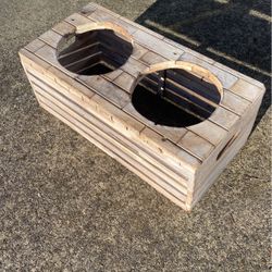 Solid Wood Dog Bowl Stand 
