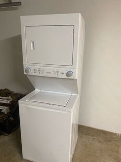 Stacked electric washer/dryer