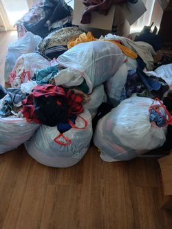 Over 10 bags of clothes