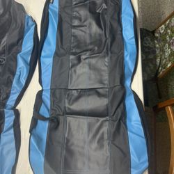 Universal fit light blue front car seat covers