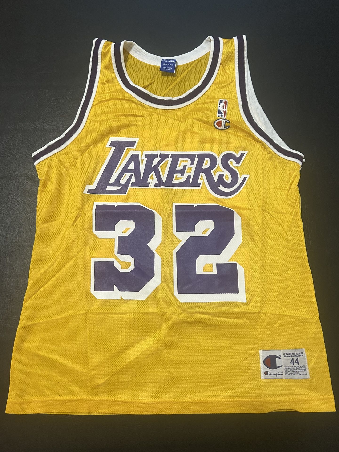 Men’s Vintage Champion Magic Johnson #32 LA Lakers Jersey Size 44