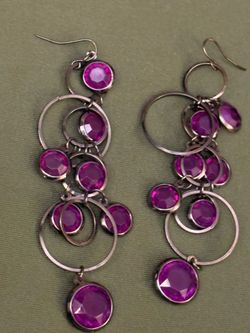 Purple Earrings