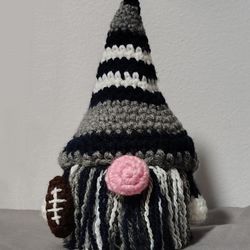 Dallas Cowboys Inspired Crochet Gnome 