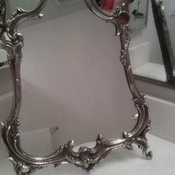 Silver & Bronze Table Mirror