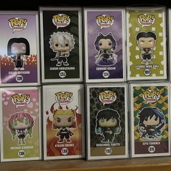 Demon slayer Funko Pops.