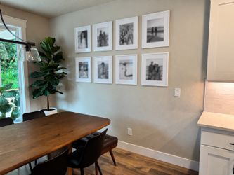 8 picture frames white 20”x16”