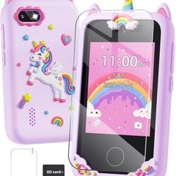 New Kids Smart Phone for Girls Unicorns Gifts for Girls Toys 8-10 Years Old Phone Touchscreen Learning Toy Christmas Birthday Gifts for 3 4 5 6 7 8 9 