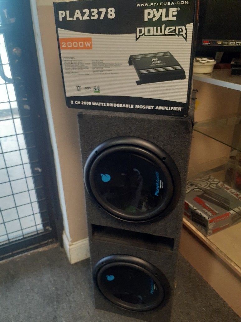 12 Inch Bass Package And Amp.....