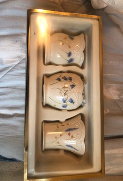New in box Lenox votives (vases)