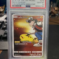 Pokémon Reds Pikachu PSA 10