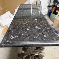 REAL MARBLE TOP CONSOLE TABLE