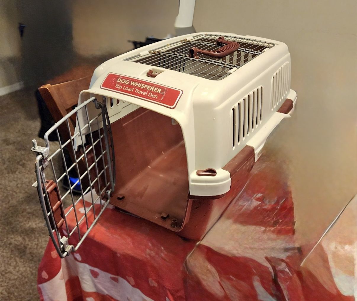 Pet Carrier And Cat Litter Box
