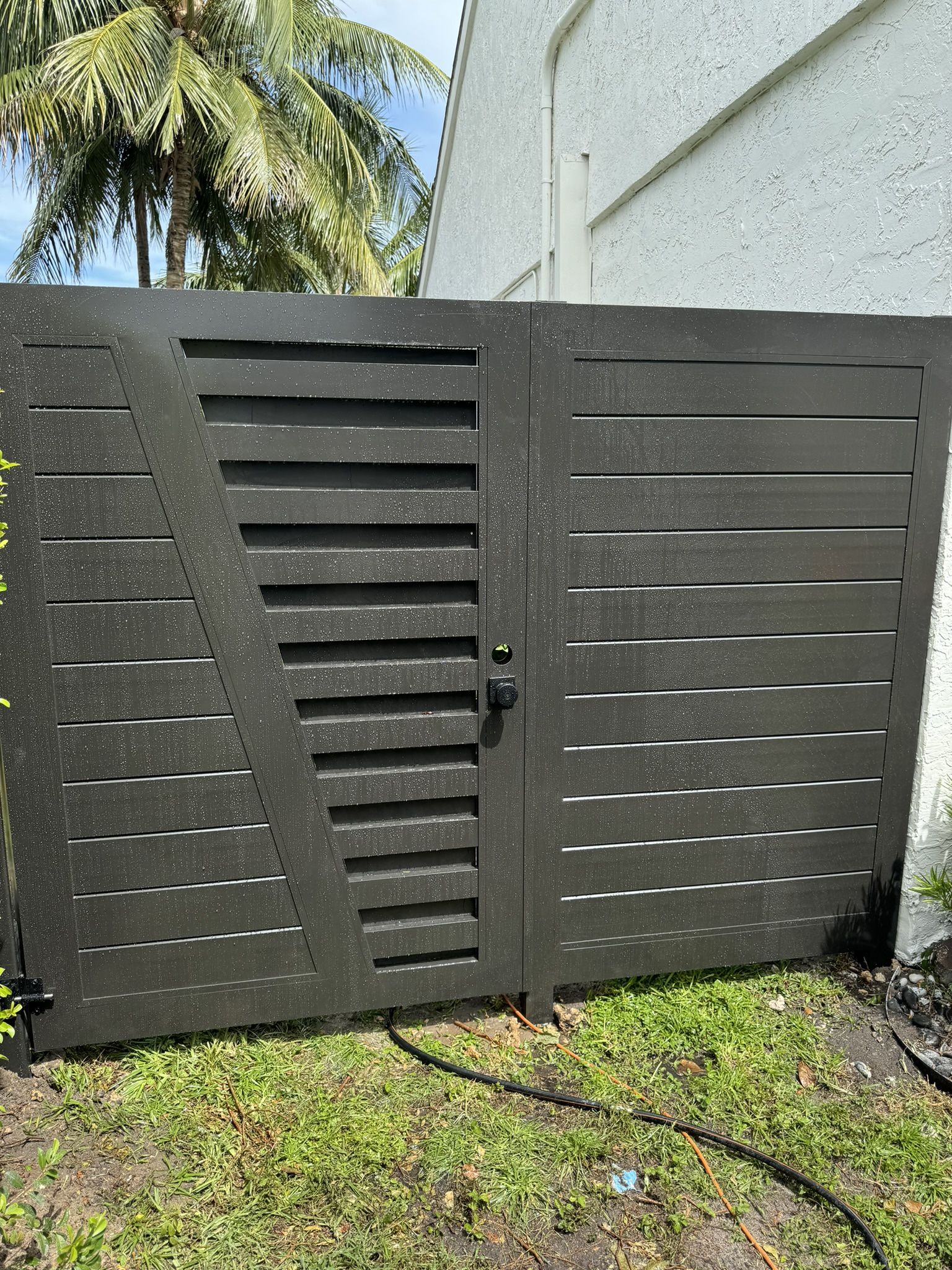 All ALUMINUM Gates Fence, Woven, Machimbrado, Horizontal Gates/ Fence
