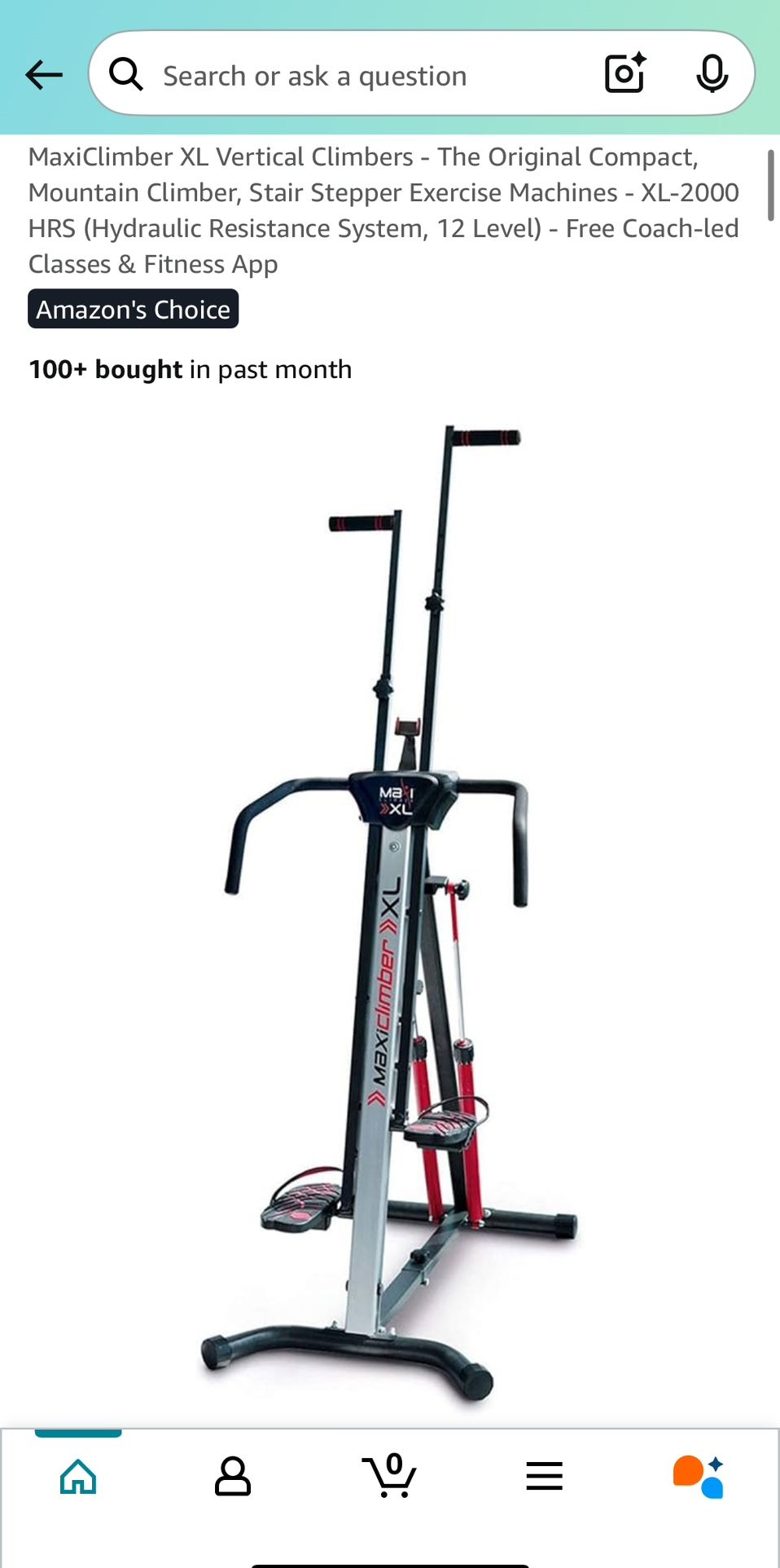 MaxiClimber XL-2000 Exercise Machine