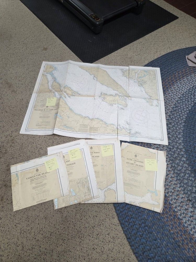 Nautical Maps HUGE (S. HILL)