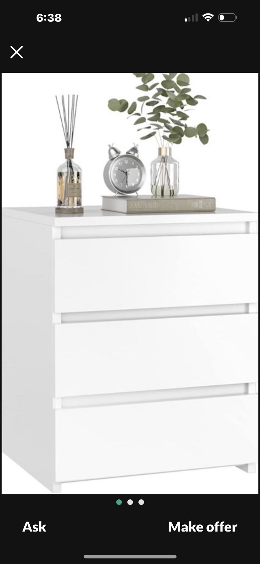 White End Table FPB042