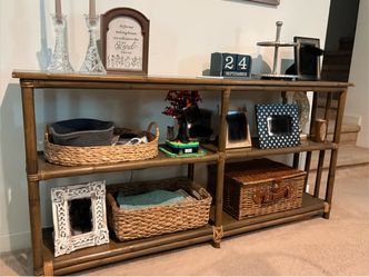 Bamboo Console Table / Shelves