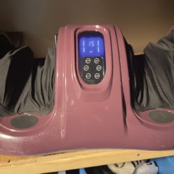 Best Choice Products Therapeutic Kneading & Rolling Shiatsu Foot Massager w/ High Intensity Rollers, - Burgundy 