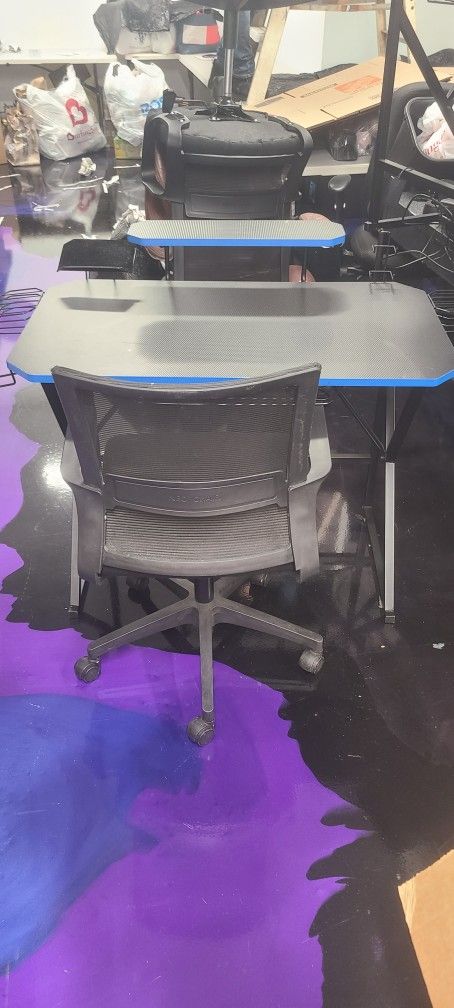 Desks, Chairs, Filing Cabinets And Monitors 