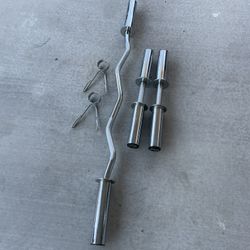 Olympic Curl Bar and Dumbbell Handles