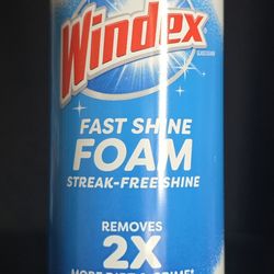 Windex foam glass cleaner