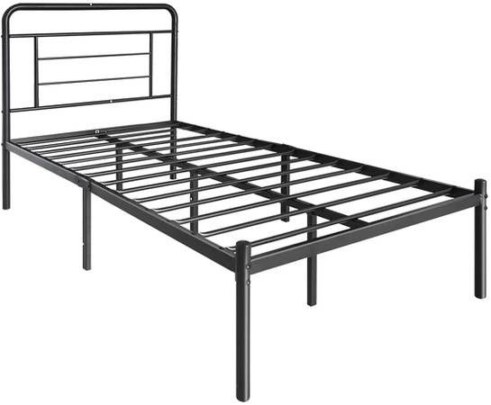 A-B Modern T w i n 14-Inch Platform Metal Bed Frame New in Box (Black)