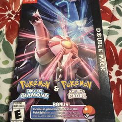 Pokemon Brilliant Diamond + Pokemon Shining Pearl Switch Double Pack New Sealed