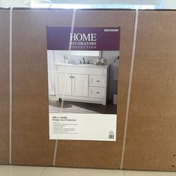 White 48 inch vanity