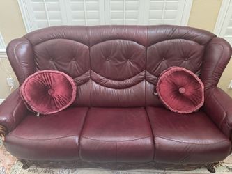 Italian Leather Living Room Set