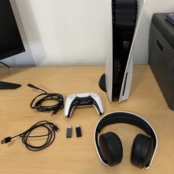 PlayStation 5 with 1 Controller And Headphones (PS5)