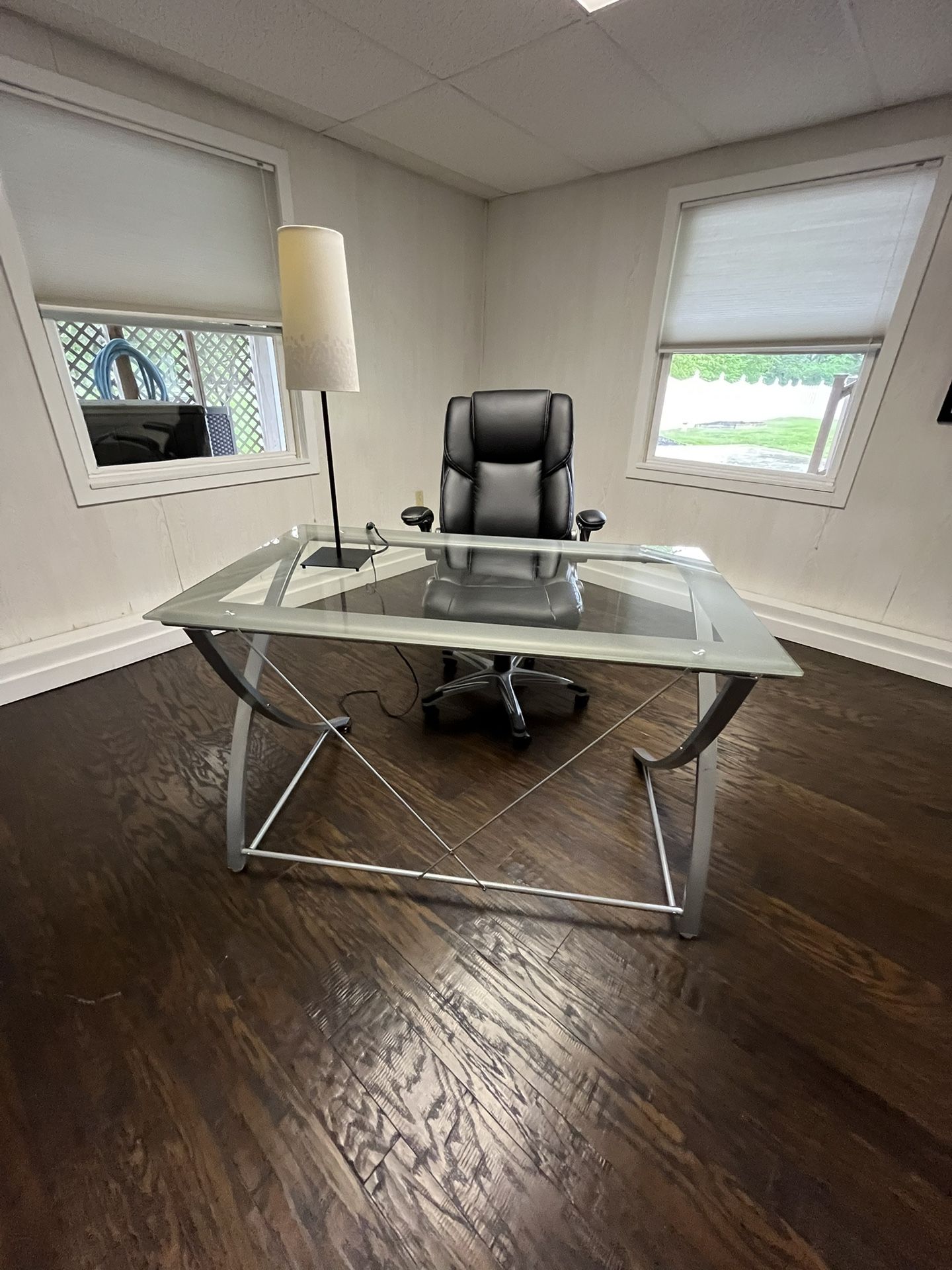 Glass Table Top Desk