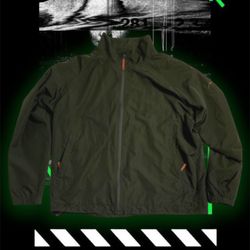 Cabela’s Men’s WindCrest Full-Zip Hooded Jacket (Olive Green)