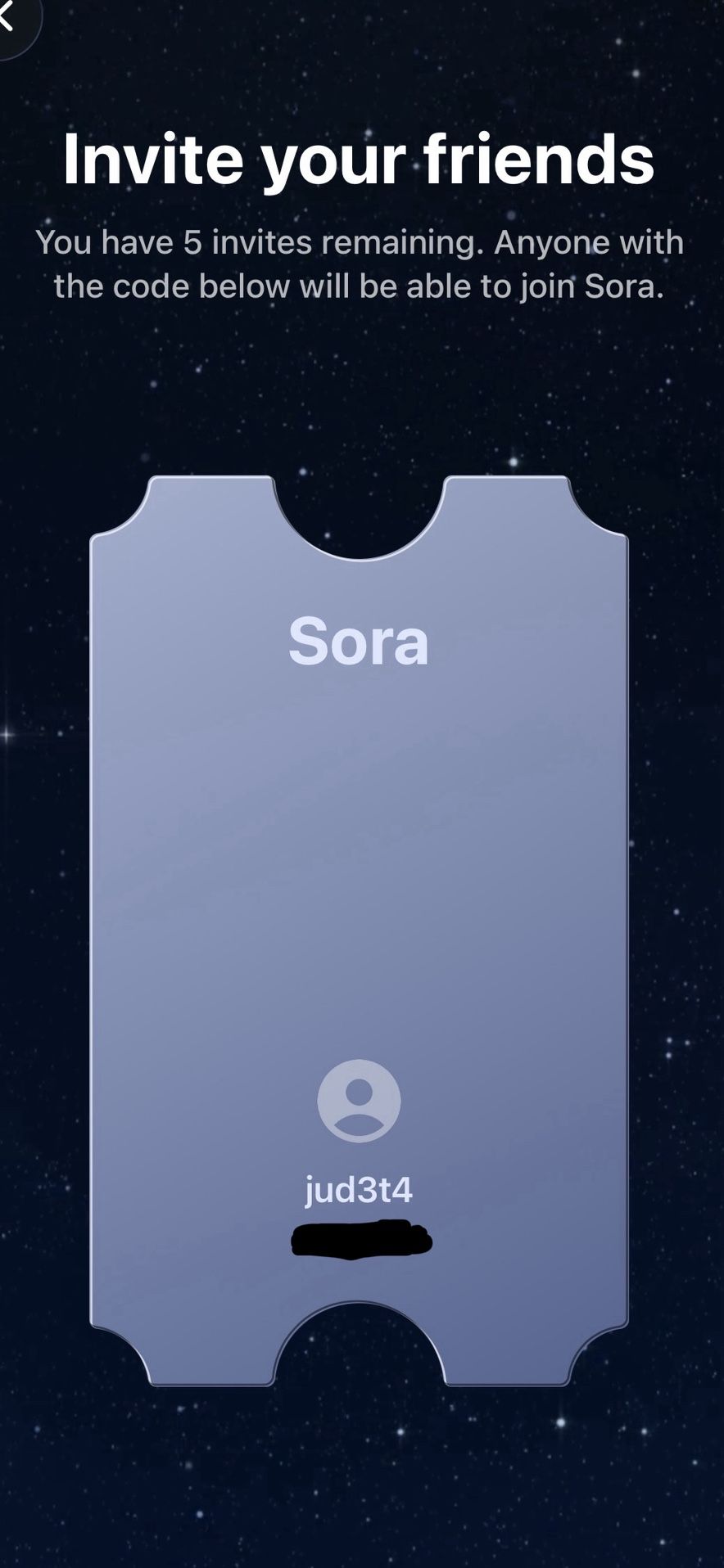 Sora 2 Invite Codes ( 4 Left ) 