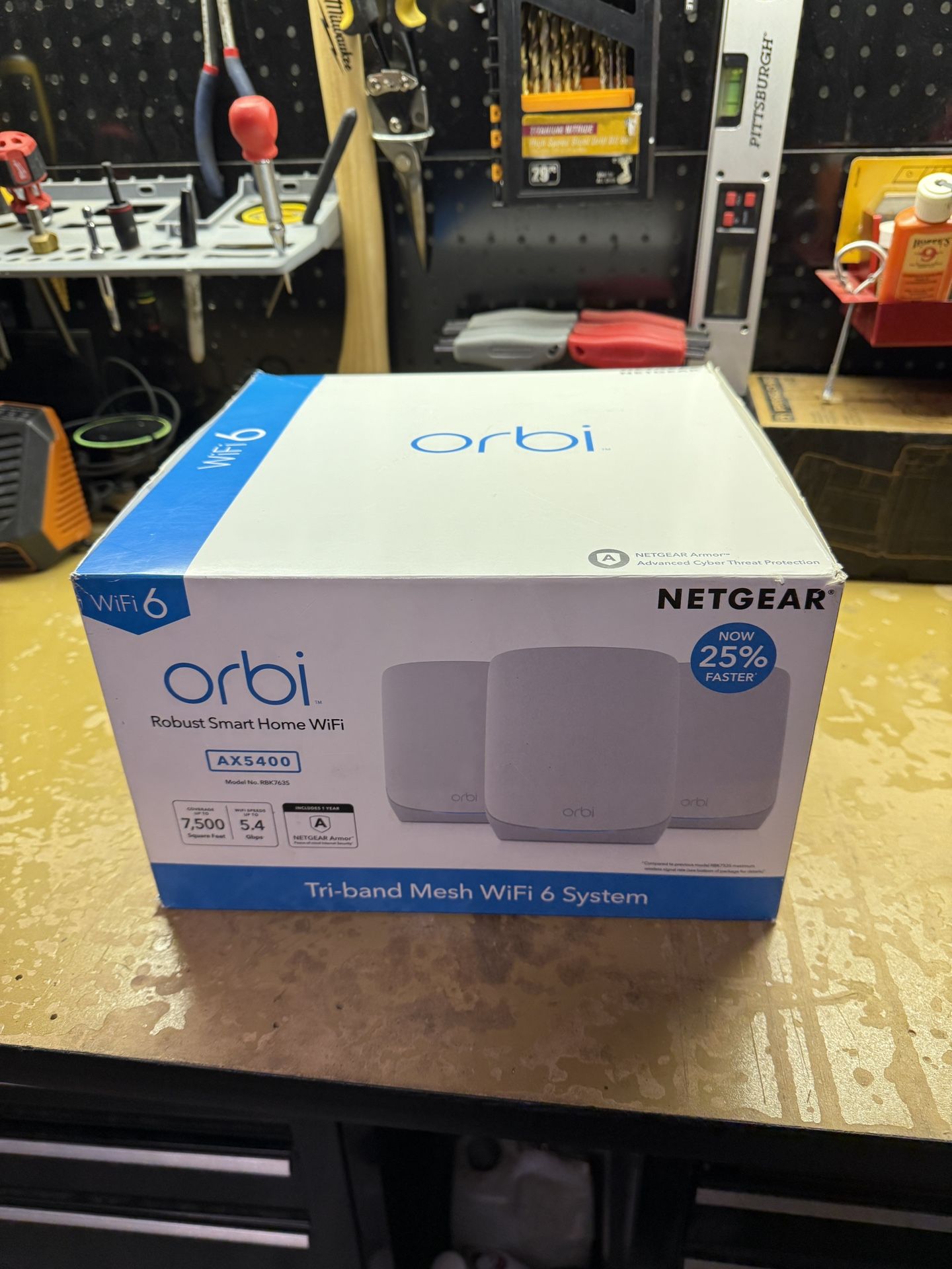 Netgear Orbi Mesh WiFi 6 Router - AX5400 RBK763S