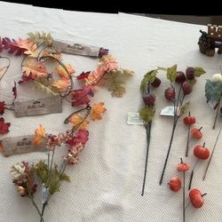 Fall Foliage Plaques Decor 