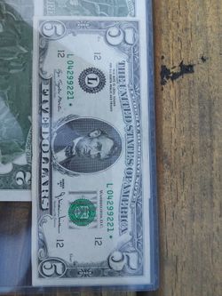 1977 5$ star note error