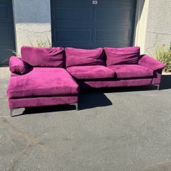 New! Modern Purple Sectional Couch (FREE DELIVERY)