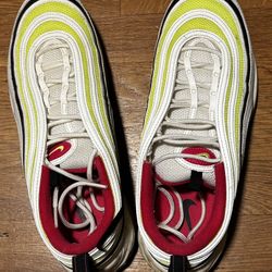used nike airmax 97 volt neon, 11.5 mens