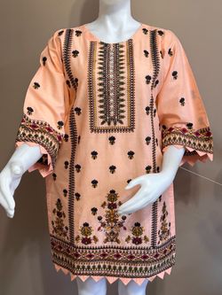 Pakistani cotton embroidered kurta
