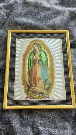 Our Lady of Guadalupe Framed Religious Wall Art – Gold Frame